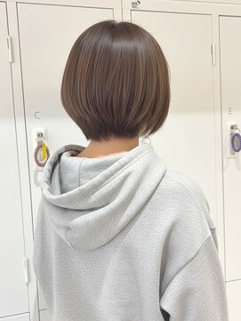 アビエブラン 若江岩田(abije blanc) ナチュラル丸みショートボブ【若江岩田駅】