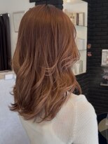 ヘアーアンドカラー ルジャルダン 葛西店(le jardin)&nbsp;温かみとツヤが引き立つオレンジブラウンカラー