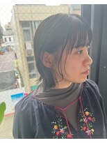 ビハインドザカーテン(BEHIND THE CURTAIN)&nbsp;ナチュラルレイヤーミディ×ナチュラルくびれヘア×くせ毛カット