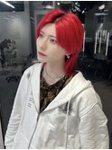 前上がりセンターパート