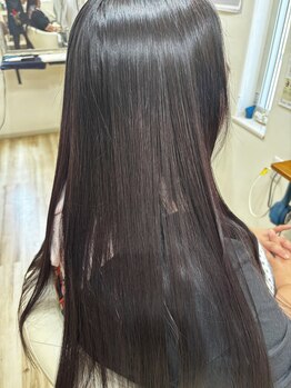 ラヴィヘアスペース(La Vie hair space)の写真/キレイな髪へ導く縮毛矯正《美髪トリートメント付き》!様々な薬剤を駆使して髪に負担少なく艶髪を実現☆