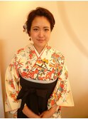 編み込みルーズアレンジ