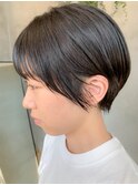 マッシュショート、前下がりショート、丸みショート、ネイビー