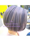 fika【highlight lavender &white beige】