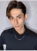 かきあげビジネスショート　ツーブロック　10代20代30代40代
