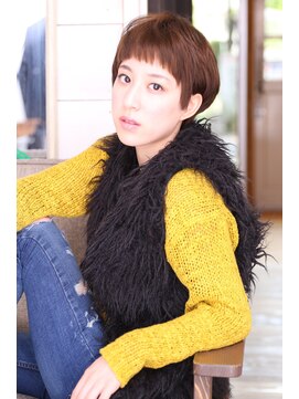 ノアランス 池袋(noah rance) マッシュショートボブ/フェザーバング/カーキグレージュ！