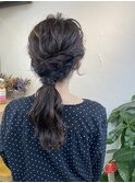 it.yui ヘアアレンジ ヘアセット 編みおろしスタイル 