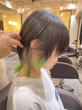 サロンドミルク 新百合ヶ丘店(salon de MiLK) ＊デザイン欲張りセット！ウルフベースにインナー&裾カラー！