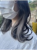 インナーカラー×ホワイトベージュ