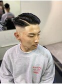 MEN'SHAIRツーブロック束感ショート波巻きハイライト51