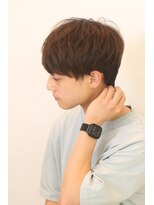 モナミ美容室 ネックを刈り上げない、軽めのマッシュカット