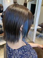 アイボリードット(ivory.)&nbsp;インナーカラー　ブルー