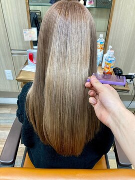 ベル 流山おおたかの森(BELLE) 艶髪ブリーチなしカラーミルクティーベージュ[流山おおたかの森]