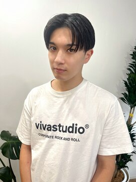 ピープスアンドスー 表参道 渋谷(Peeps&Suu.) メンズカット センターパート マッシュ