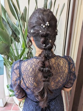 アン(Hair make un) 編みおろしヘアセット