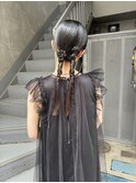 bibito ヘアアレンジ　ヘアセット　ツインアレンジ　ロング