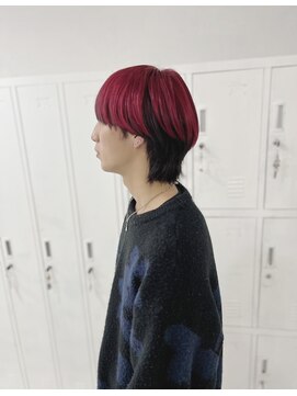 ネフ(NeF) 赤黒のデザインマッシュウルフ☆