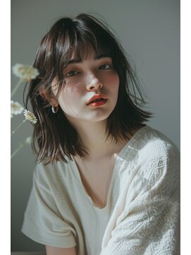 ラナ 新宿(lana) ボブレイヤー/シースルーバング/顔まわり//【lana hair 新宿】