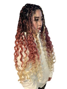ガルボヘアー 桟橋店(garbo hair) ブレイズヘア 特殊セット イベントヘア 成人式