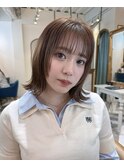 ミニウルフレイヤーカット顔周り前髪韓国ショートボブ/北千住