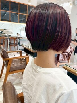 バブ バイネオリーブ(Bab by neolive) ショートボブ/似合わせカット/チェリーブラウン/ハイライト