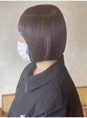 ミニボブ/ラベージュ/デザインカラー
