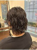 ミディアムパーマでメンズパーマ