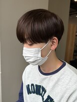 シースルーマッシュナチュラルマッシュメンズ韓国ツーブロック