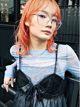 チックタック モーガン エアライン(TICK-TOCK MORGAN airline)の写真/《生ミネラル美容液トリートメントカラー》ハイトーンカラーで創る個性を活かしたデザインを体感！