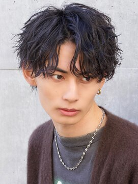 エイド 渋谷(aid) ツイストスパイラルパーマアップバングマッシュショート