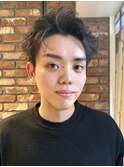 メンズツイストピンパーマスパイキーショート向ヶ丘遊園登戸