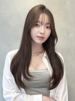 グロー オオミヤ アネックス 大宮(GLROW OMIYA ANNEX)&nbsp;韓国レイヤーロングヘアシースルーバングロングレイヤー