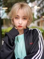 ギークス(GEEKS)&nbsp;【GEEKS渋谷】ショートウルフ/ミルクティーベージュ/秋ヘア/小顔