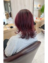 ユウヘアー 千代田橋店(U Hair)&nbsp;レッドカラーウルフレイヤー