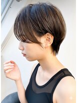 アース 大曽根店(HAIR&MAKE EARTH) earthショートレイヤーボブミルクティー丸みショートボブ