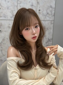 シーシンジュク 新宿南口(Sea shinjuku) 大人ガーリー×ダークアッシュ[似合わせカット/ミディアム]