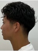 MEN'S HAIR/ブルーブラック/フェザーパーマ/錦糸町
