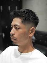メッツ 原宿(METS)&nbsp;MEN'S/フェザーアップ×スキンフェード/短髪/黒髪