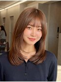 ハッシュカットミディアムレイヤーカット髪質改善トリートメント