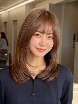 オムニス 表参道(Omnis) ハッシュカットミディアムレイヤーカット髪質改善トリートメント