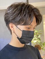 フィフス 大分(fifth)&nbsp;大分ニュアンスパーマメンズカット毛流れセンターパートマッシュ
