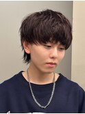 マッシュヘア/黒髪/メンズカット/men's/フェザーパーマ