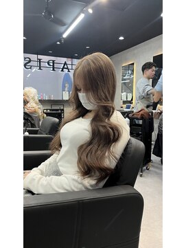 ラピス 大阪心斎橋店(Lapis) ブラウンベージュ/中明度カラー／髪質改善／ダブルカラー