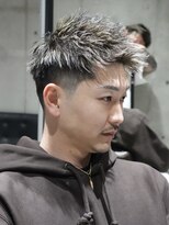 メッツ 原宿(METS)&nbsp;MEN'S/アップバングショート×ハイライト×フェード/短髪