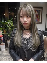 グッドフェローズ キタホリエ(GoodFellas kitahorie) 透明感抜群のハイトーンレイヤーロングヘアブリーチ透明感カラー