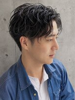 アイン(EIN)&nbsp;【REN】メンズショートパーマ/センターパート/ニュアンスパーマ
