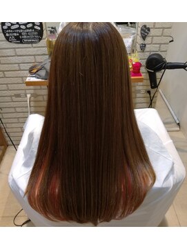 ハピネスフィール 宇治店(Happiness FEEL) インナーカラー　ボルドーピンク