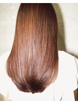 ワンデイ 表参道(oneday)&nbsp;【Oneday表参道】うねりゼロうる艶ブラウンナチュラルストレート