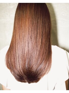 ワンデイ 表参道(oneday) 【Oneday表参道】うねりゼロうる艶ブラウンナチュラルストレート