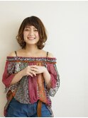 トライしやすい大人可愛いふわふわボブ